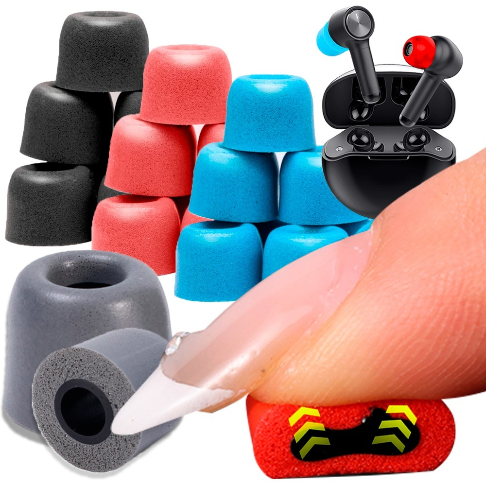 Earphone Foam Tip - 6-1 Paar S/M/L Zachte Memory Foam