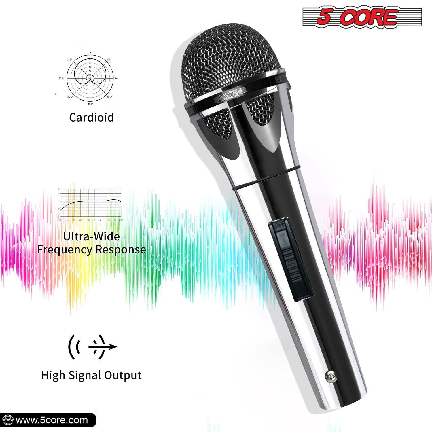 5 Core XLR Dynamische Microfoo - Shure Mic Sm58 recensie en prijs